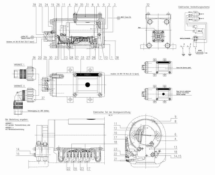 Anzeigevorrichtung 110V AV 50-07/I
